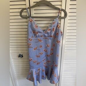 Urban Outfitters Lavender Daisy Slip Midi Dress